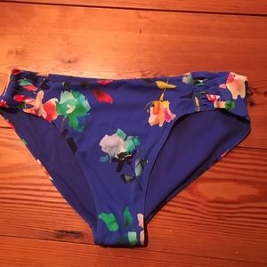 Athleta floral swim bottoms